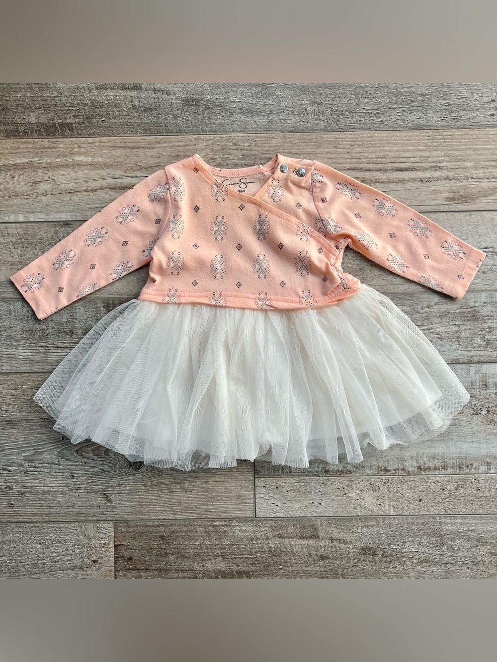 Jessica Simpson Baby Girls Tulle Dress Size 3/6 Months